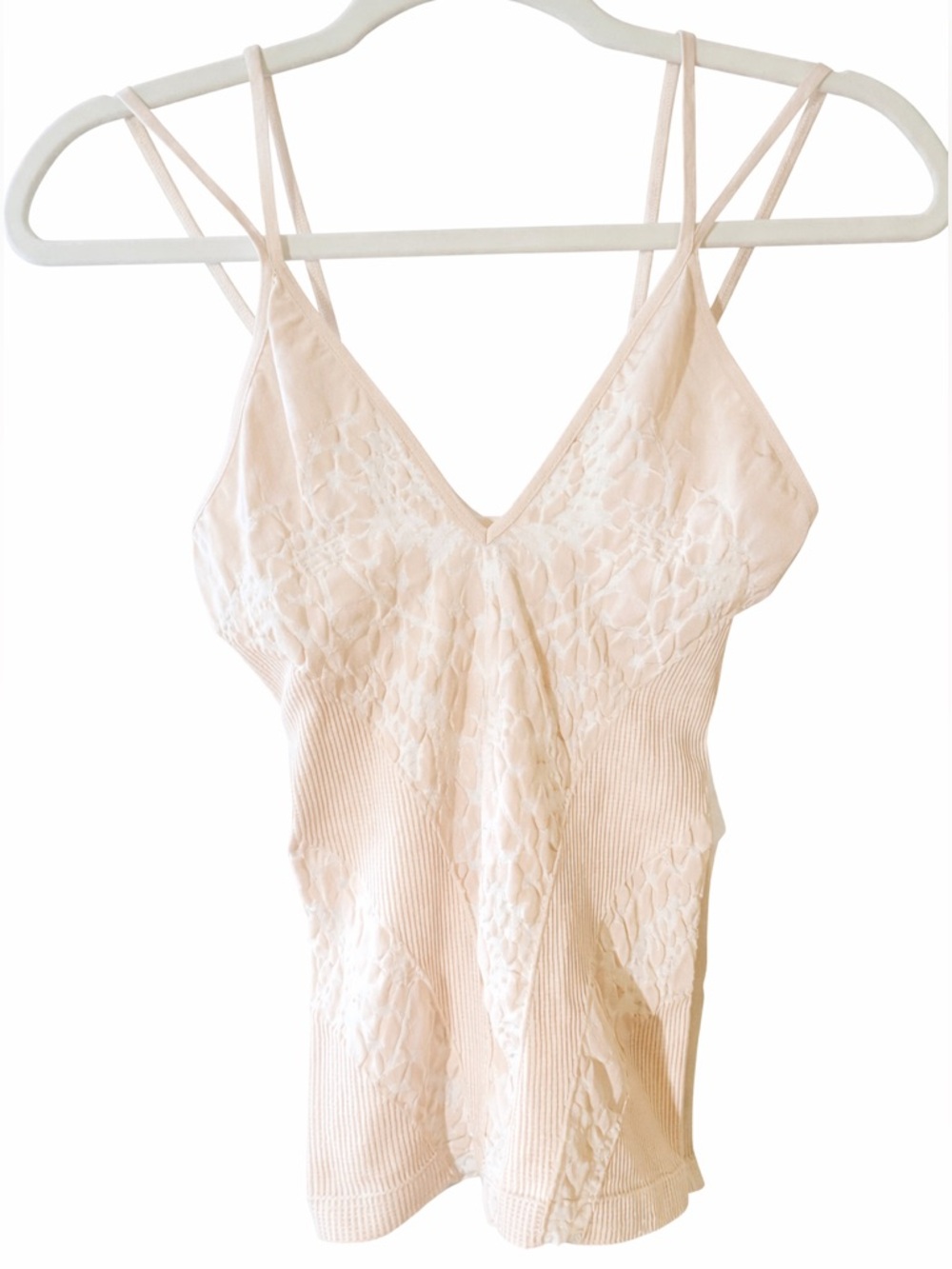 NWOT Intimately by Free People Delicate Lace-Trim Stretch Camisole